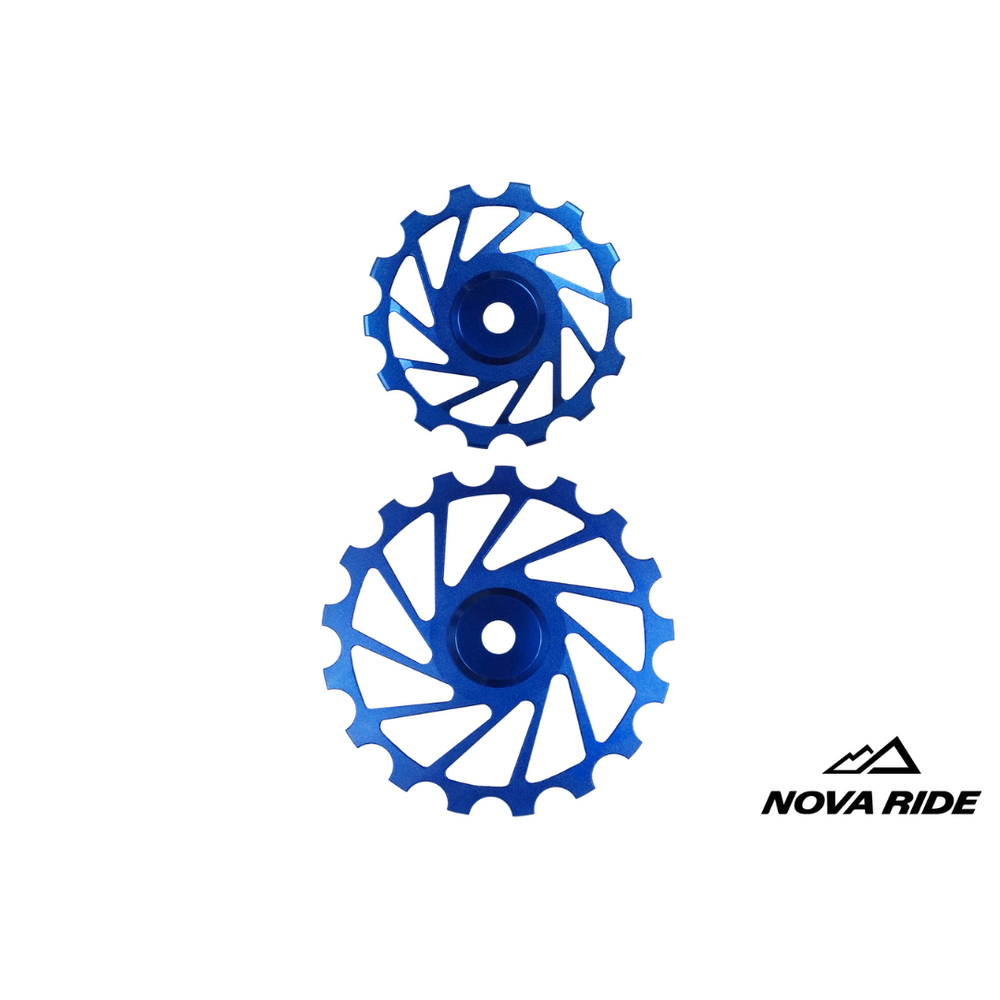 Nova Ride CCD Pulley Wheels 14/17T (Pair) - Blue
