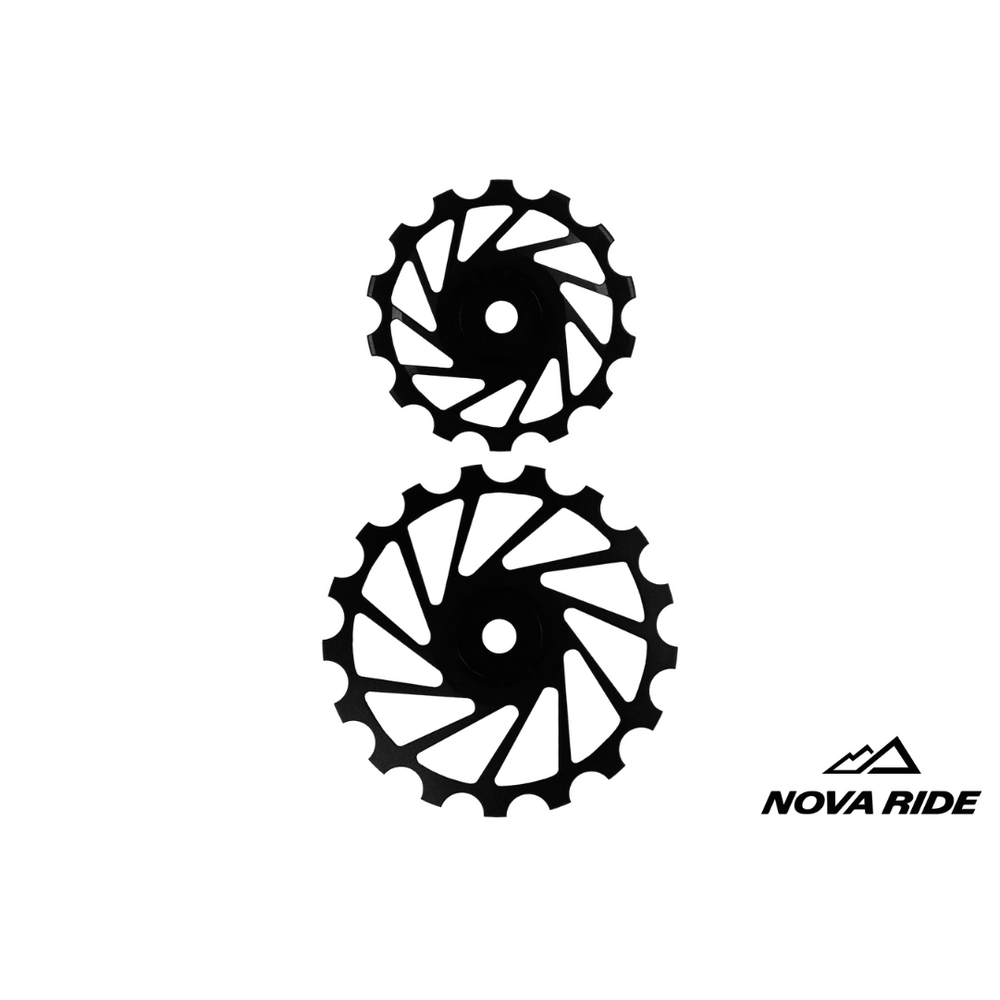 Nova Ride CCD Pulley Wheels 14/17T (Pair) - Black