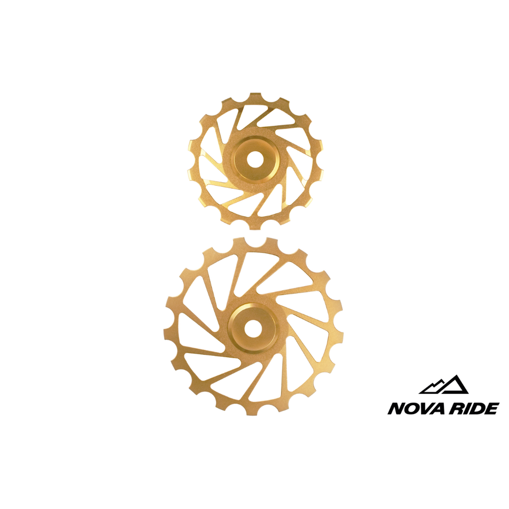 Nova Ride CCD Pulley Wheels 14/17T (Pair) - Gold