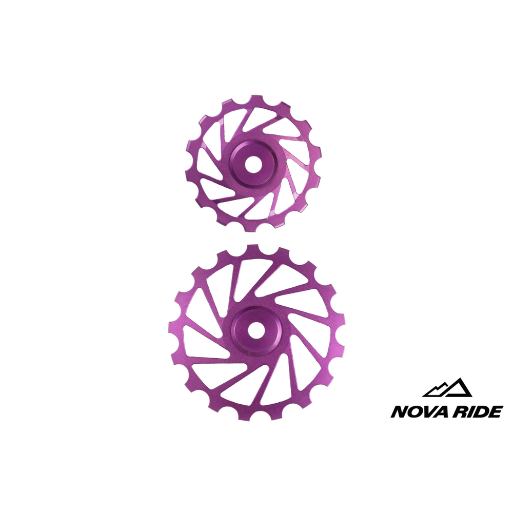 Nova Ride CCD Pulley Wheels 14/17T (Pair) - Purple