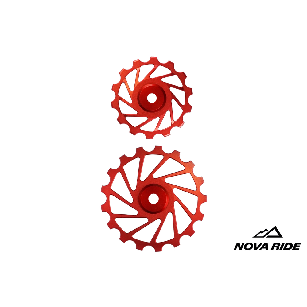 Nova Ride CCD Pulley Wheels 14/17T (Pair) - Red