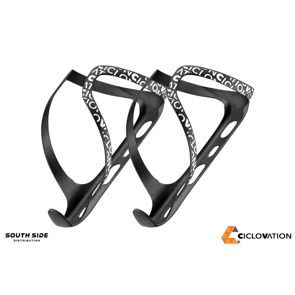 Ciclovation PROJECT D Signature Carbon Bottle Cage - Snow White (Pair)