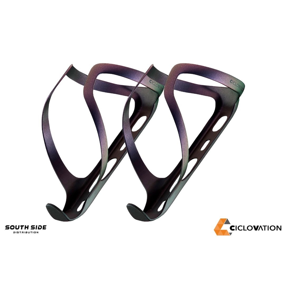 Ciclovation PROJECT D Carbon Bottle Cage - Cosmic Haze Amethyst (Pair)