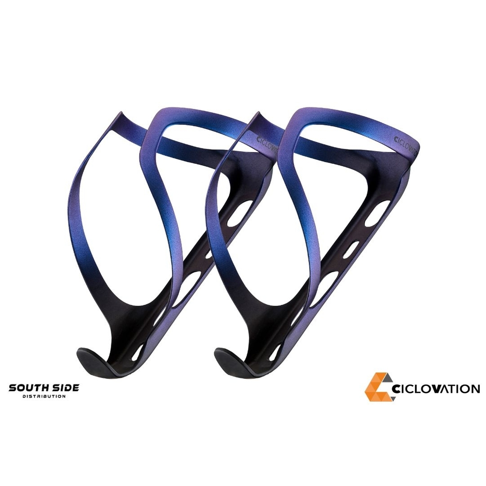 Ciclovation PROJECT D Carbon Bottle Cage - Cosmic Haze Sapphire (Pair)