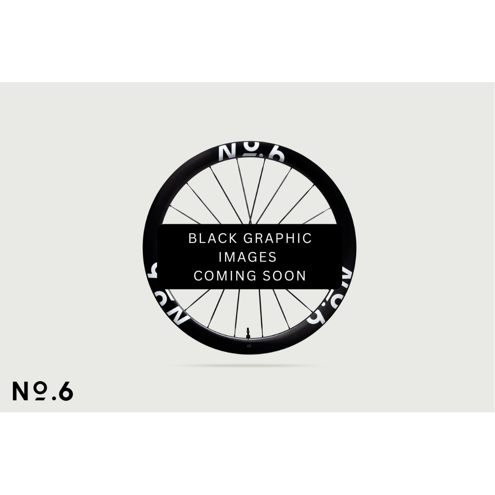 No.6 42/48 Superlight All Round Road Wheelset - Black Graphics