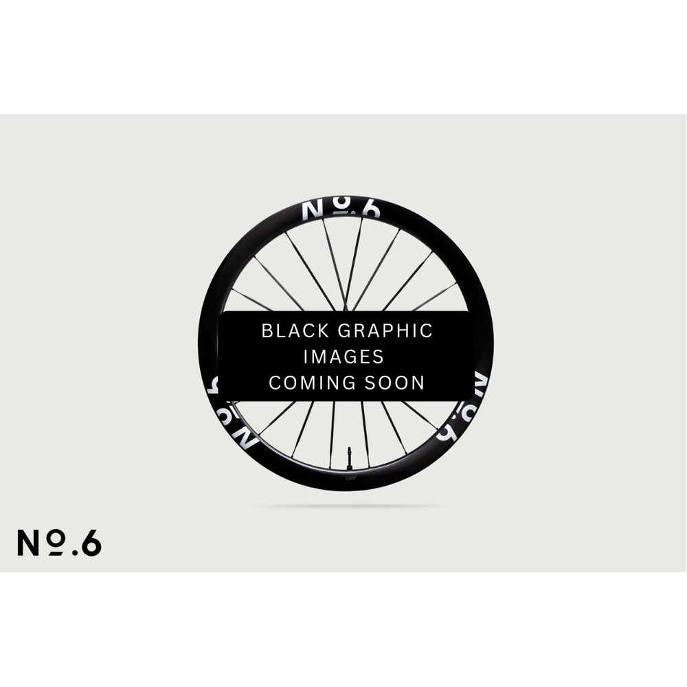 No.6 G45R Aero Gravel Wheelset - Black Graphics